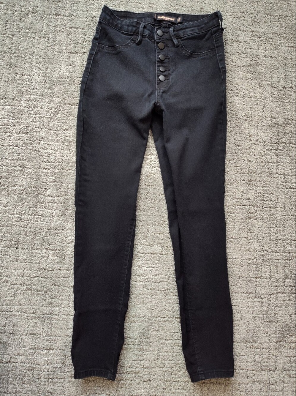 High Waisted Black Skinny Jeans